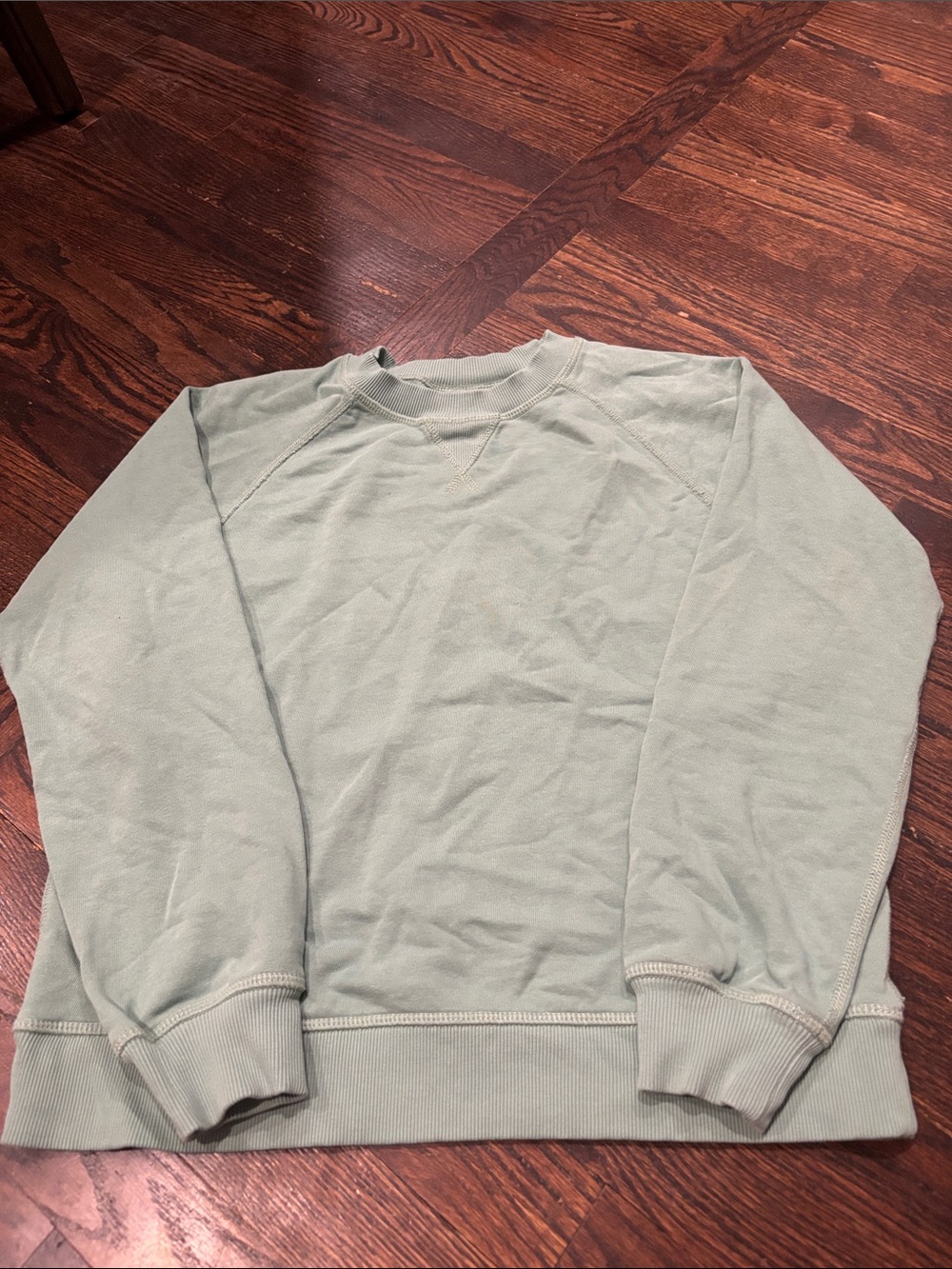 Kids' Crewneck Sweatshirt in Light Sage Green